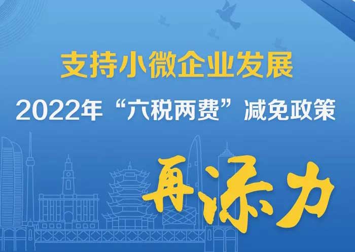 一图了解：支持小微企业发展，2022年“六税两费”减免政策再添力